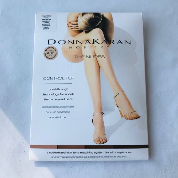 Donna Karan Hosiery Style KA19 Tone A03  The Nudes Control Top  Size : Tall - Picture 1 of 4
